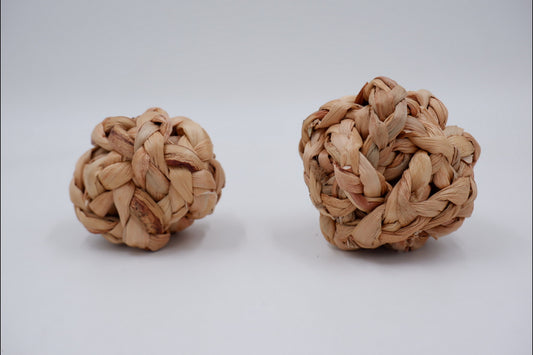 3 inches (7.5 cm) and 4 inches (10 cm) Water hyacinth ball, Small Animal Pet Toy