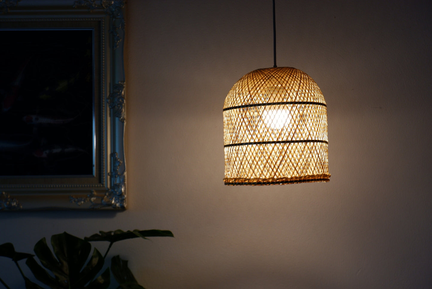 M size) Bamboo Pendant Light