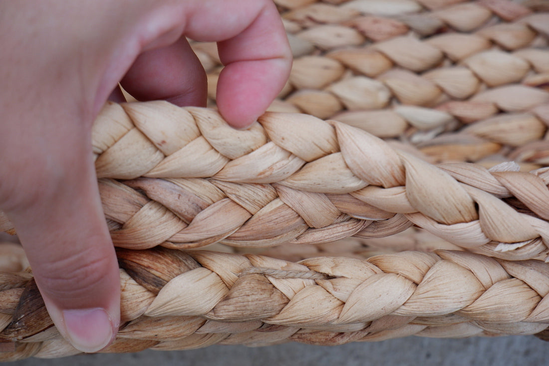 20mm braided rope, water hyacinth rope, seagrass rope, raffia rope ...