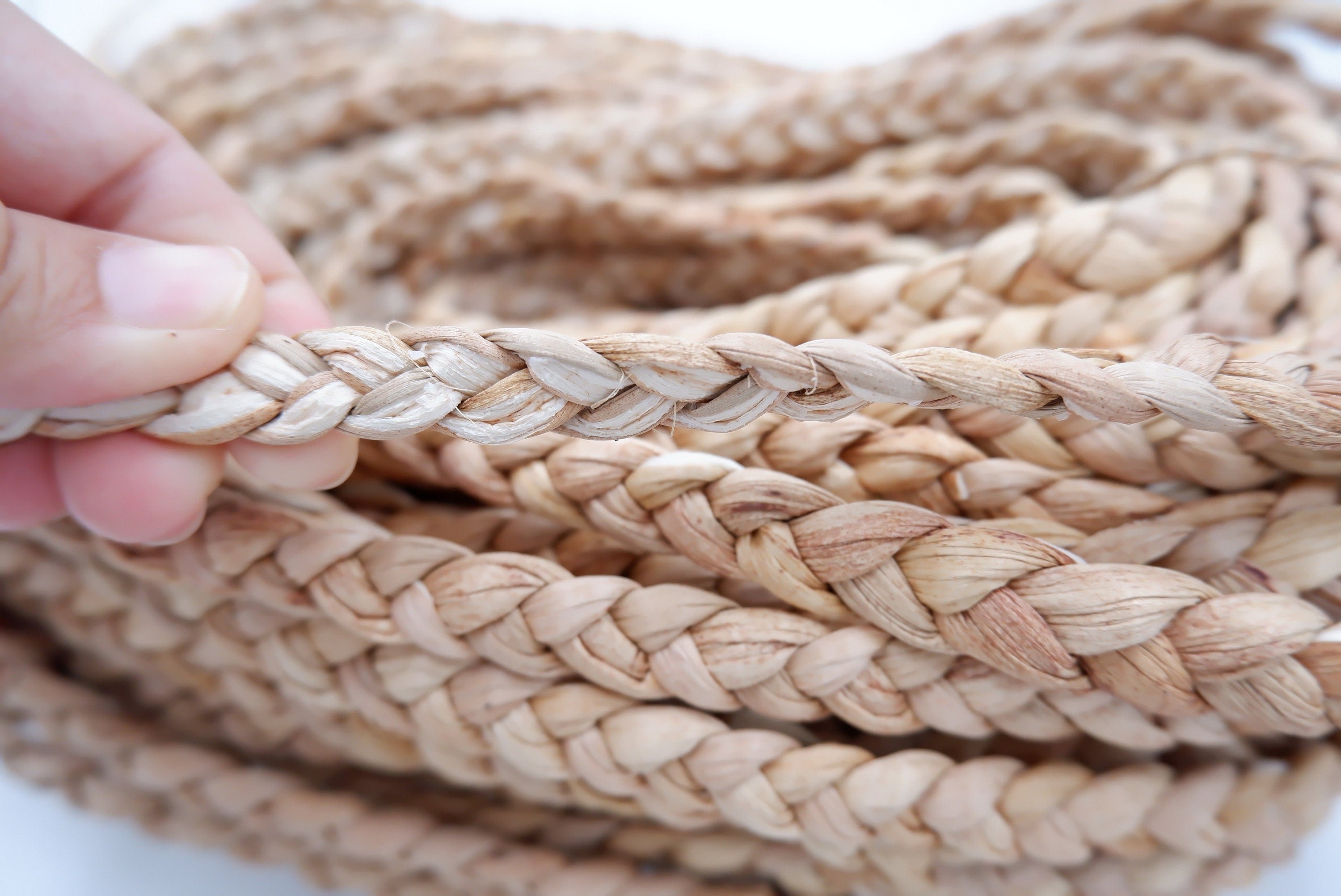 Hyacinth Rope 12mm water hyacinth rope, 1/2 inches seagrass rope, Braided Rope ...