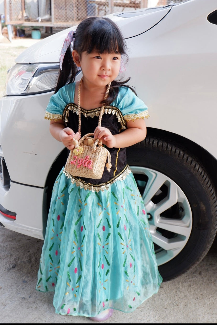 Personalized Bag, Kids bag, Pom Pom Clutch, Little Girl Purse, Girls P –  nornorbag